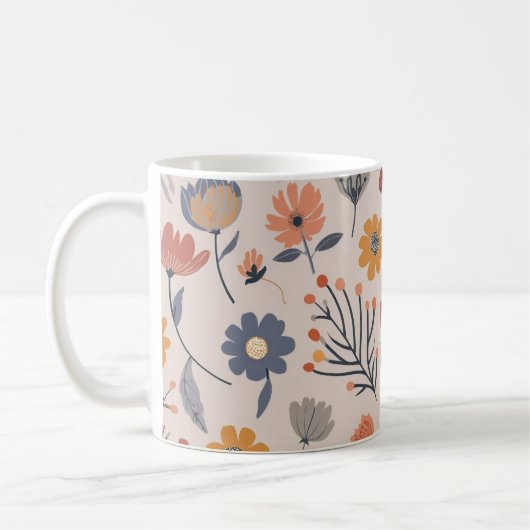 Frühlingsblumen Anemones Kaffeetasse (Links)