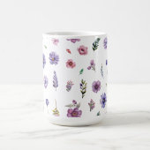 Frühlingsblumen Aquarellfarben Hütte-Kern-Set Kaffeetasse (Mittel)