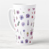 Frühlingsblumen Aquarellfarben Hütte-Kern-Set Milchtasse (Linke Ecke)