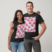 Frühlingsblumen, Aquarellmuster nahtlos. T-Shirt (Unisex)