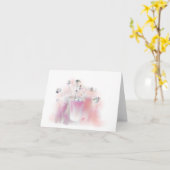 "Frühlingsblumen" Art Karte (Gelbe Blume)