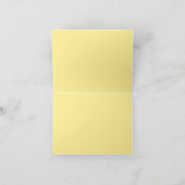 Frühlingsblumen auf aquablauem Monogramm (Innenseite)