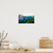 Frühlingsblumen auf dem Feld Poster (Küche)