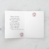 Frühlingsblumen auf Rose Hintergrund Muttertag Karte (Innenseite)