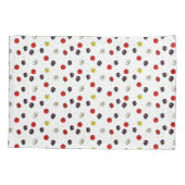 Frühlingsblumen auf weiß kissenbezug (Rückseite)