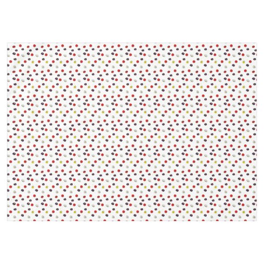 Frühlingsblumen auf weiß tischdecke (Vorderseite (Horizontal))