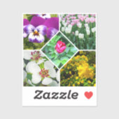 Frühlingsblumen Aufkleber (Blatt)