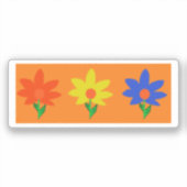 Frühlingsblumen Aufkleber (Vorderseite)