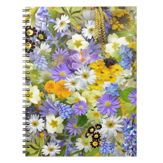 Frühlingsblumen-Auswahl Notizblock (Vorderseite)