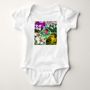 Frühlingsblumen Baby Strampler