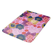 Frühlingsblumen Badematte (Schrägansicht)