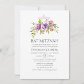 Frühlingsblumen Bat Mitzwa Einladung (Vorderseite)