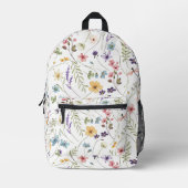 Frühlingsblumen Bedruckter Rucksack (Vorderseite)