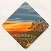 Frühlingsblumen bei Sonnenuntergang, von Gary Poli Untersetzer (Vorderseite)