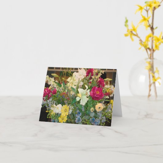 Frühlingsblumen Blankokarte Karte (Gelbe Blume)