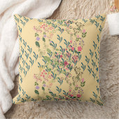 Frühlingsblumen + Blattdesign Gelb  Kissen (Decke)