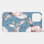 Frühlingsblumen, Blätter, nahtloses Design Case-Mate iPhone Hülle (Rückseite (Horizontal))
