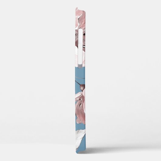 Frühlingsblumen, Blätter, nahtloses Design Case-Mate iPhone Hülle (Rückseite / Links)