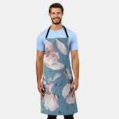 Frühlingsblumen, Blätter, nahtloses Design Schürze (Getragen)