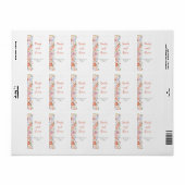 Frühlingsblumen-Blume Hochzeit Adressaufkleber (Vorne)