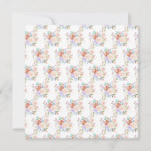 Frühlingsblumen-Blume Hochzeit Einladung (Rückseite)