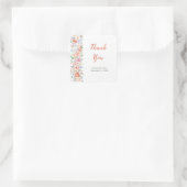 Frühlingsblumen-Blume Hochzeit Quadratischer Aufkleber (Tasche)