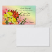 Frühlingsblumen Blumendesigner Visitenkarte (Vorne/Hinten)