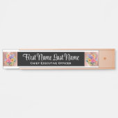 Frühlingsblumen Blumengestelle Schriftstelle Namen Türschild (Vorderseite )