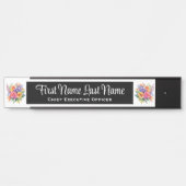 Frühlingsblumen Blumengestelle Schriftstelle Namen Türschild (Vorderseite )