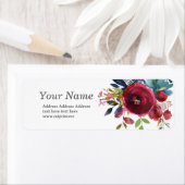 Frühlingsblumen Blumenkleber für Rücksendeadressen (Insitu)