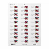 Frühlingsblumen Blumenkleber für Rücksendeadressen (Vorne)