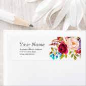 Frühlingsblumen Blumenkleber für Rücksendeadressen (Insitu)