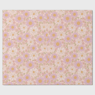 Frühlingsblumen Boho-Geschenkpapier Geschenkpapier
