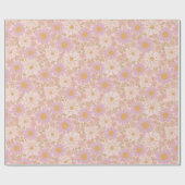 Frühlingsblumen Boho-Geschenkpapier Geschenkpapier (Flach)