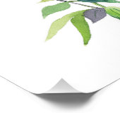 Frühlingsblumen Botanische Aquarellmalerei — Flora Poster (Ecke)