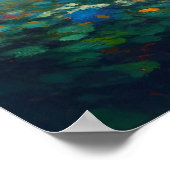 Frühlingsblumen Botanischer Garten Impressionist Poster (Ecke)