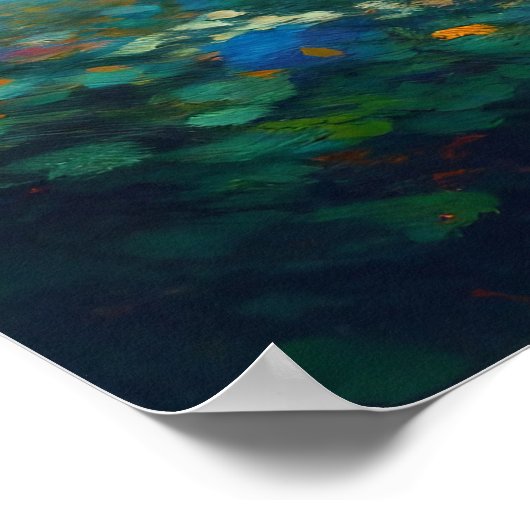 Frühlingsblumen Botanischer Garten Impressionist Poster (Ecke)