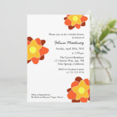 Frühlingsblumen Brauereidusche Einladungen (Stehend Vorderseite)