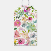 Frühlingsblumen Bunt Fröhlich Vielseitig Geschenkanhänger (Vorderseite)