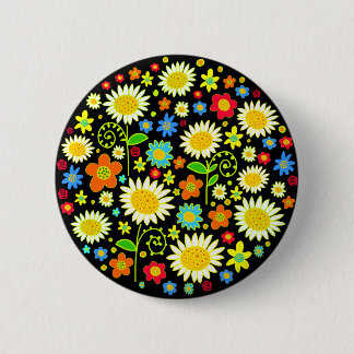 Frühlingsblumen Button