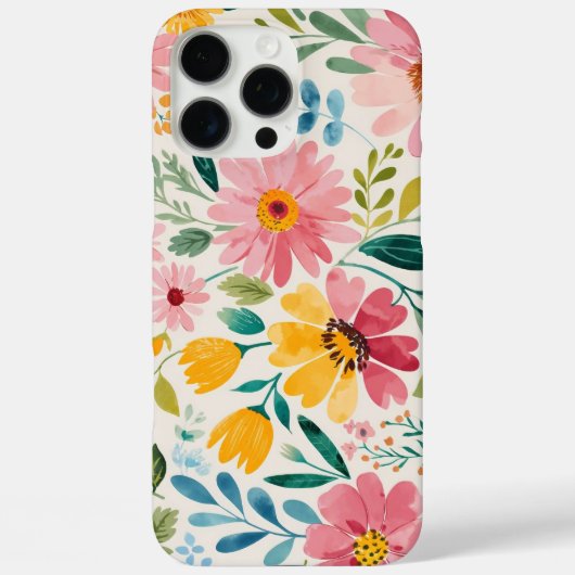 Frühlingsblumen Case-Mate iPhone Hülle (Rückseite)