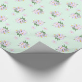 Frühlingsblumen Crocuses Geschenkpapier (Ecke)