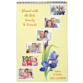 Frühlingsblumen Custom Foto Collage Gelb Kalender (Titelbild)