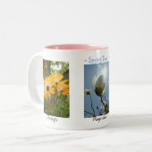 Frühlingsblumen Daisies Magnolia Crocuses Tasse (Vorderseite Links)