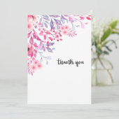 Frühlingsblumen Danke, dass Sie Karte (Stehend Vorderseite)