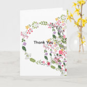 Frühlingsblumen Danke  Karte (Gelbe Blume)