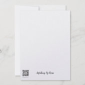 Frühlingsblumen Dankeskarte (Rückseite)