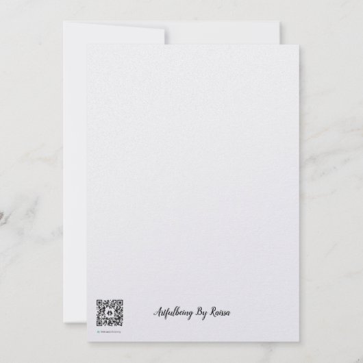 Frühlingsblumen Dankeskarte (Rückseite)