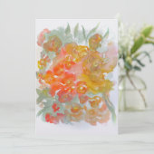 Frühlingsblumen Dankeskarte (Stehend Vorderseite)