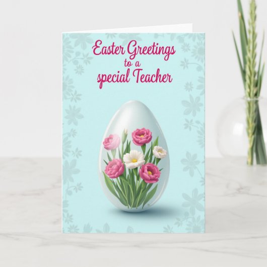 Frühlingsblumen Dankeskarte Karte (Vorderseite)